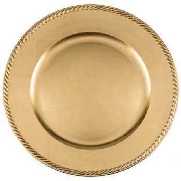 Picture of Charger Plate (Roped)  - Gold