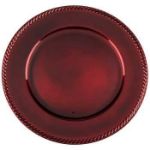 Picture of Charger Plate (Roped)  - Red