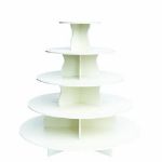 Picture of Cupcake stand (Round Tower) 5 tier - White
