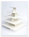 Picture of Cupcake stand (Square Tower) 5 tier - White