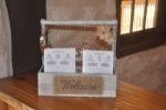 Picture of Decor (Chicken Wire Program Holder)  - Wood
