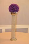 Picture of Flower ball (Silk) Lg - Eggplant