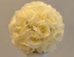 Picture of Flower ball (Silk) Lg - Ivory