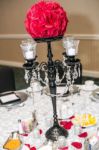 Picture of Flower ball (Silk) Lg - Red