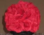 Picture of Flower ball (Silk) Sm - Red