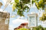 Picture of Lantern (X style) Sm - White