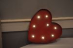 Picture of Marquee (Heart) Sm - Red