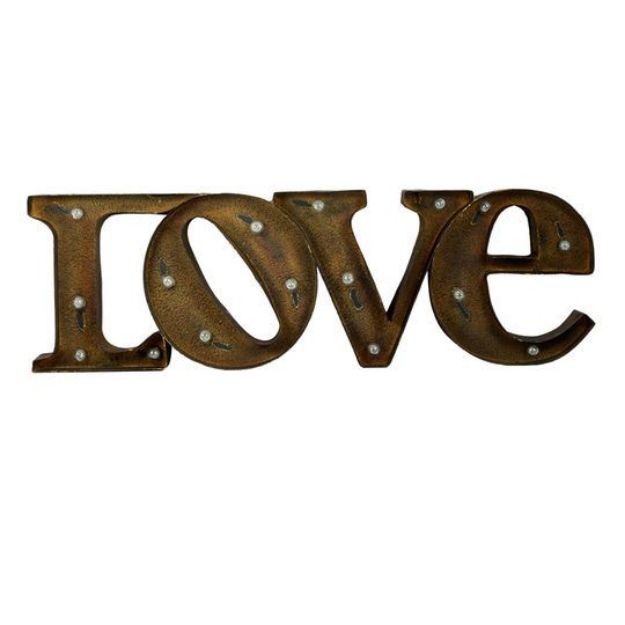 Picture of Marquee (Love) Sm - Rust