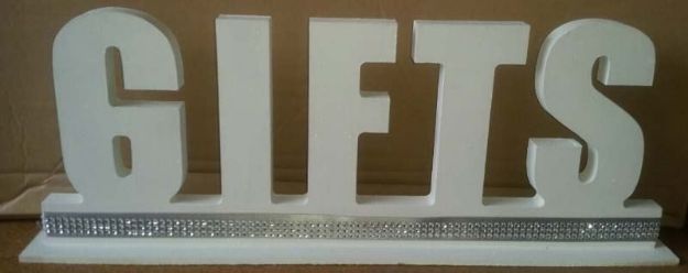 Picture of Sign (Gifts) 21" - White