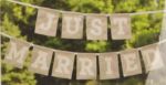 Picture of Sign (Just Married, hanging)  - Gray