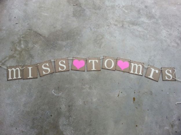 Picture of Sign (Miss to Mrs)  - Natural
