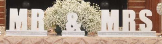 Picture of Sign (Mr & Mrs Block)  - White