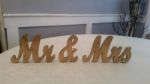 Picture of Sign (Mr & Mrs Cursive)  - Gold