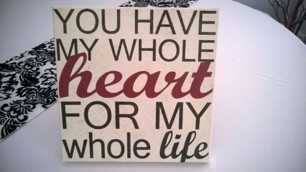 Picture of Sign (Whole Heart) 12X12 - ivory
