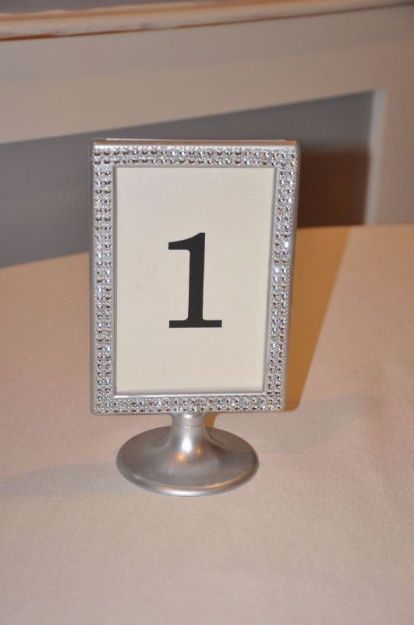 Picture of Table Numbers (Bling frame)  - Bling