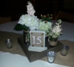 Picture of Table Numbers (Stand)  - Burlap