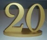 Picture of Table Numbers (Wooden)  - Bright Gold