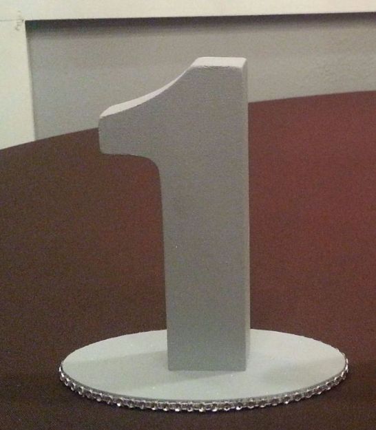 Picture of Table Numbers (Wooden)  - Silver