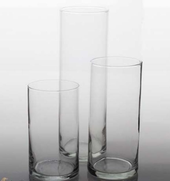 Picture of Vase (Short Trio Cylinders)  - Clear
