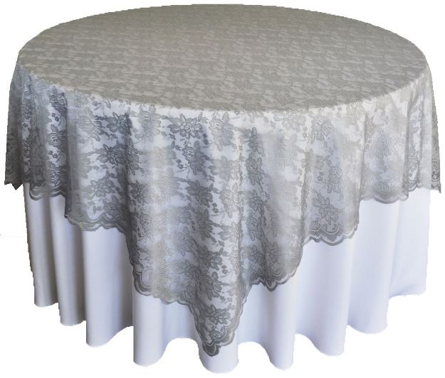 Picture of Overlay 72X72 - Silver Gray (Lace Square)