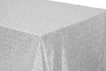Picture of Table Cloth 90X132 - Silver (Glitz sequin Rectangle)
