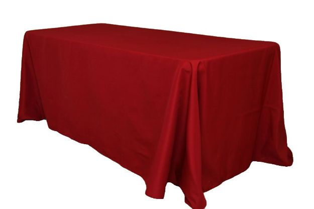 Picture of Table Cloth 90X156 - Apple Red (Poly Oblong)