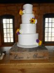 Picture of Cake stand (Love is sweet) 16X16 - Brown