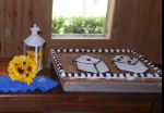 Picture of Cake stand (Wooden Rectangle) 18.75X23 - Natural