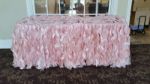 Picture of Table Skirt 17 - Blush (Curly willow )