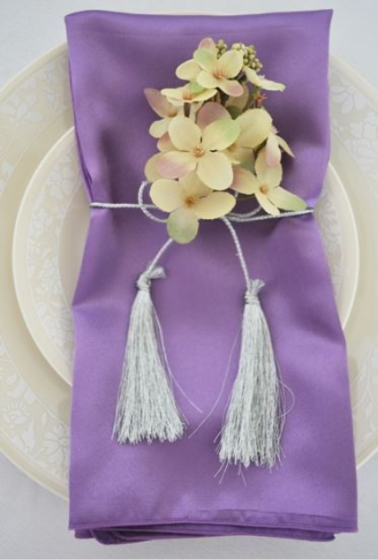 Picture of Napkin 20X20 - Victorian Lilac (Satin Square)