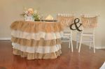 Picture of Table Skirt 8 - Burlap