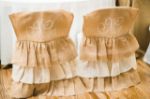 Picture of Mr & Mrs - Burlap (Burlap Chair Cap)