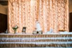 Picture of Table Skirt 17 - Burlap & Lace (Burlap )