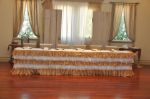 Picture of Table Skirt 17 - Burlap & Lace (Burlap )