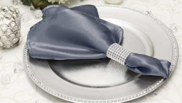 Picture of Napkin 20X20 - Pewter (Satin Square)