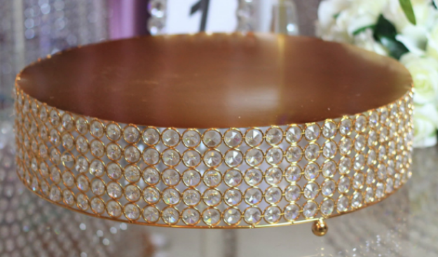 Picture of Cake stand (Gold BLING cake stand) 18" - Gold