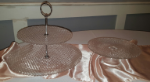 Picture of Cake stand (Crackled glass) 8.5" - Clear