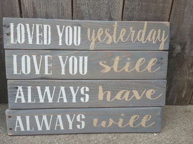 Picture of Sign (Loved you yesterday)  - Brown