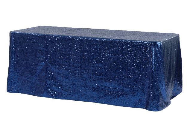 Picture of 90X156 - Navy (Glitz sequin Rectangle)