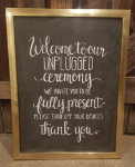 Picture of Chalkboard (Unplugged) 20X26 - Gold