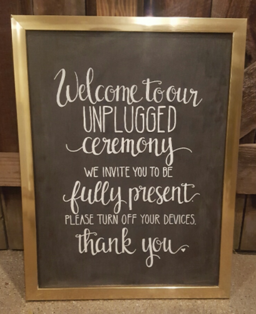 Picture of Chalkboard (Unplugged) 20X26 - Gold