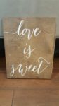 Picture of Sign (Love is sweet)  - Brown