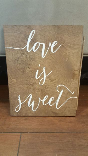 Picture of Sign (Love is sweet)  - Brown