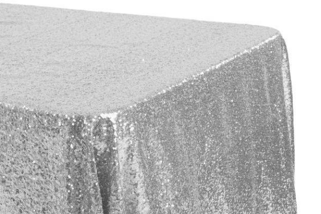Picture of 90X156 - Silver (Glitz Sequin Rectangle)