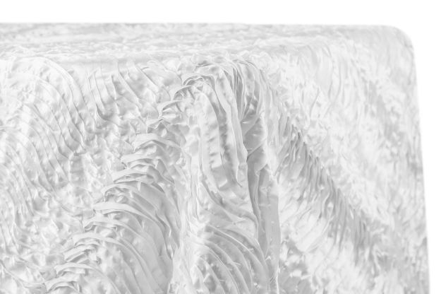 Picture of 90X156 - White (Wave satin Rectangle)