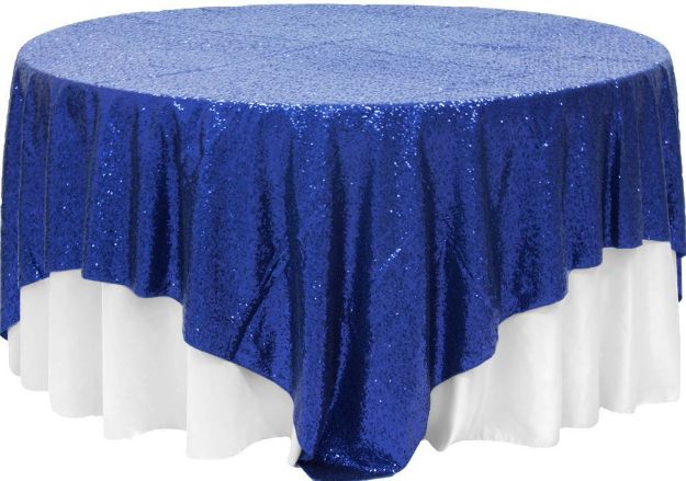 Picture of 90X90 - Navy (Glitz sequin Square)