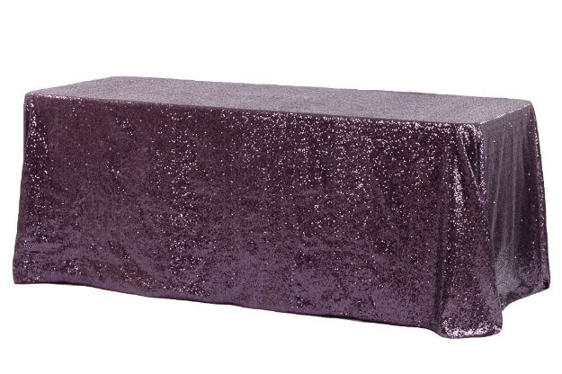 Picture of 90X156 - Eggplant (Glitz sequin Rectangle)