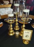 Picture of Candle Pillars (Metal) Trio - Gold