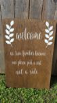 Picture of Sign (Welcome pick a seat) 23X24  - Wood