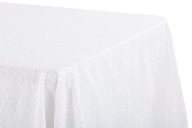 Picture of 90x156 - White (Glitz sequin Rectangle)